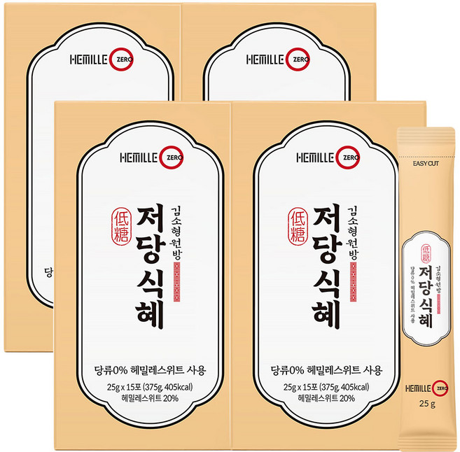 김소형원방 밥알없는 저당 식혜 설탕 제로, 4박스, 375g