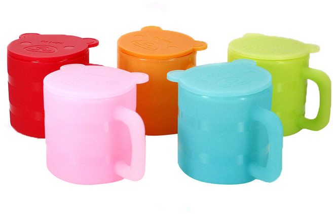 파미레 실리콘 투데이 컵 200ml 아기컵, 그린, 1개