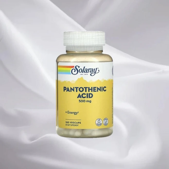 솔라레이 판토텐산 비타민B5 500mg 100캡슐 판톤텐산 Pantothenic Acid, 100정 - 쿠팡
