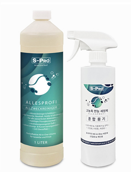 독일산 고농축 주방 오븐 찌든 기름때 제거제 클리너 세제 알레스프로피 1L 만능용, 1개