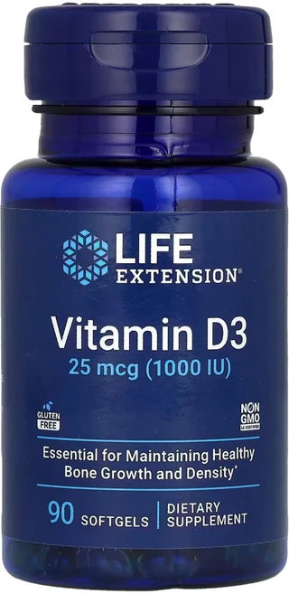 라이프 익스텐션 비타민D3 1000IU 소프트젤 Life Extension Vitamin D3, 90정, 2개 - 쿠팡