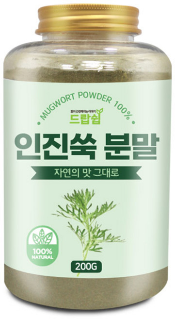 드랍쉽 인진쑥 분말(국산) 200g(통), 200g, 1개
