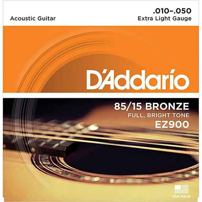 D'Addario EZ910 85/15 Bronze 民謠吉他弦 鋼弦 美國品牌, 1個, EZ900 - 10-47