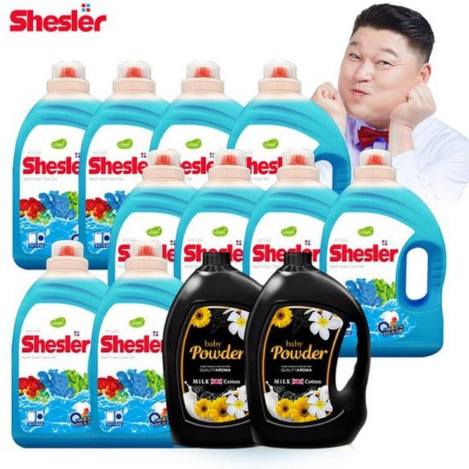 아토세이프 강호동의 쉬슬러세제SET 세제 3.05L 10개+퍼퓸 파우더향 3.06L 2개, 아토세이프 강호동의 쉬슬러세제SET 세제 3.05L 1