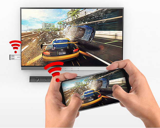 삼성 갤럭시S24 플러스 울트라 스크린 무선 미러링 미라캐스트 HDMI 핸드폰 TV연결 동글, 1개