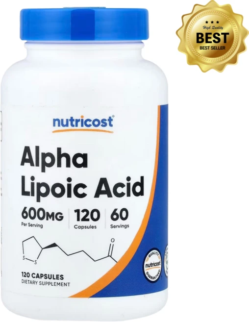 뉴트리코스트 알파리포산 600mg 캡슐 120정 / 해외직구 미국정품, 1개 - 쿠팡