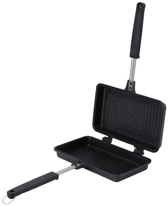 [국산] 엘가 미니 그릴 IH 생선구이 양면팬 (홈쇼핑 상품), 1개, 21cm