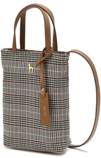 25SS [선물추천]브라운 체크 미니크로스백 HIWA5EE84W2