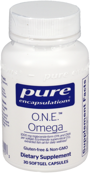 퓨어인캡슐레이션스 ONE 오메가3 Pure Encapsulations O.N.E. Omega, 1개, 30정