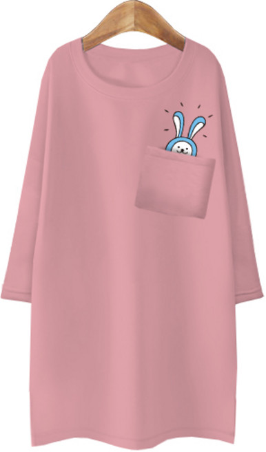 국내생산 블론디 여자 특양면 7부롱티 포켓버니