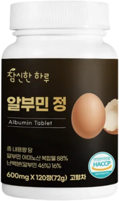 참신한하루 알부민 단백질 4개월분, 1개, 120정