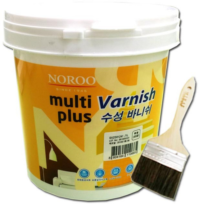 노루페인트 멀티플러스 수성바니쉬 다용도 코팅제, 무광 투명, 1개, 1L