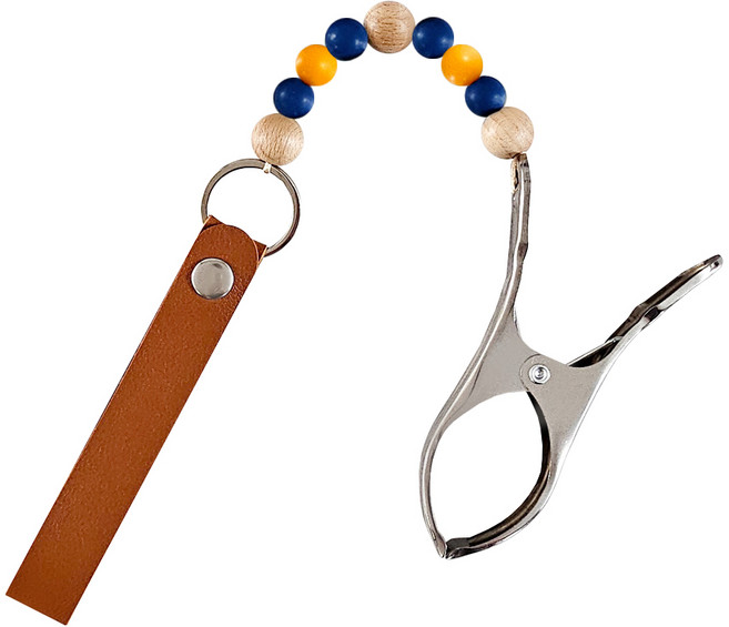 모찌아범 유모차 아기 신발걸이 유모차집게, 1개, 기본 실리콘 컬러볼(허니비)