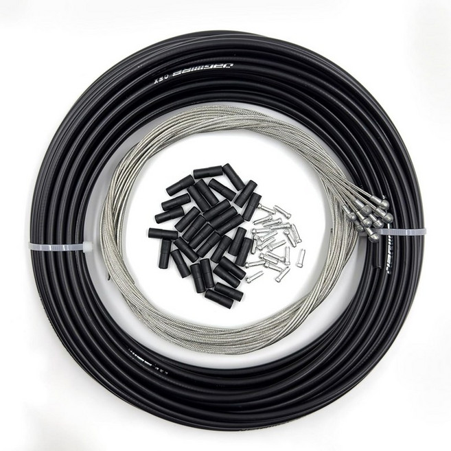 파베터 안감 자전거 브레이크 케이블 하우징 5mm x 50피트 30개의 PCS 엔드 캡 키트 포함 SRAM/ 산악 로드 바이크를 위한 가장 신뢰할 수 있는 DIY 세트(, 50ft+10 Road Inner Wires, 50ft+10 도로 내부 와이어, 1개