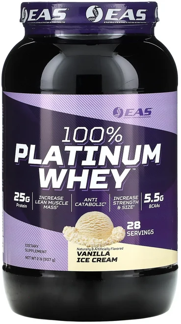 새해 건강을 선물하세요 EAS 100% 플래티넘 유청 바닐라 아이스크림 907g(2lbs) 특별관리진행, EAS100플래티넘유청바닐라아이스크림907g2lbs - 쿠팡