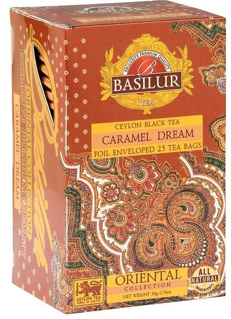 바실라티 홍차 캐러멜 드림 (티백 25봉입) 플레이버 밀크티 71997, 2g, 1, 25