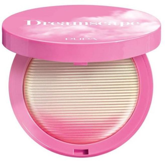 뿌빠 Pupa 밀라노 Dreamscape 반투명 페이스 하이라이터 10g 0.37온스 - 메이크업 자연스러운 래디언트 마감 가볍고 매끄러운 텍스처, Pupa Milano Dreamscape 반투명 페이스, 1개