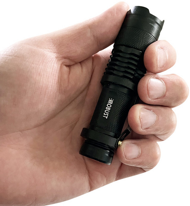 로버스트 UV LED 자외선램프 395nm, 1개, 블랙