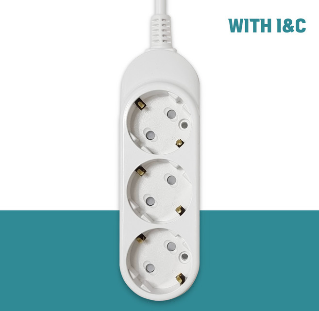 위드아이엔씨 국산 안전 접지 멀티탭 3구 WI-MC1031, 1개, 3m