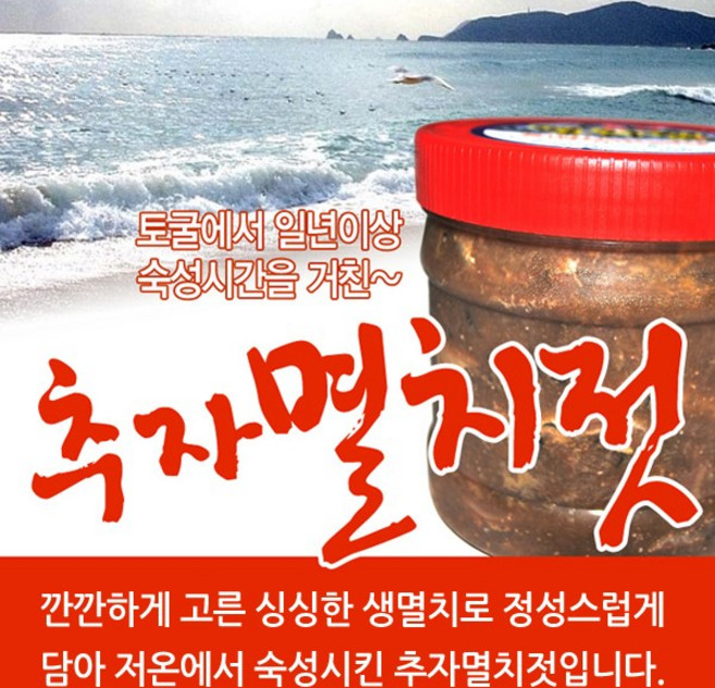 초록사랑 토굴숙성 추자멸치젓 멸치젓갈, 1개, 1kg