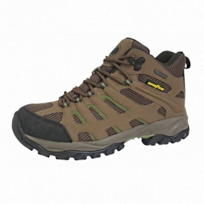 固特異GOODYEAR MNT CONQUER III 棕色防水高筒戶外鞋 GAMO93424 提供卓越抓地力與腳踝保護