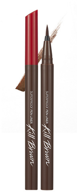 클리오 워터프루프 펜 라이너 0.55ml, 카카오브라운, 1개