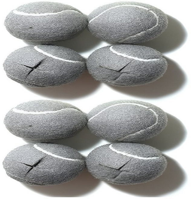 오리비아 소음방지 테니스공 의자발 커버, 8개, 그레이