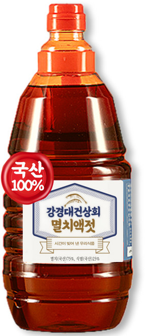 강경대건상회 토굴숙성 국산 멸치액젓 골드, 1개, 2L