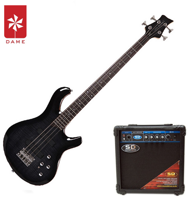 데임 Fall&Paul 250 폴앤폴250 앰프패키지 베이스기타, TBK, 1개