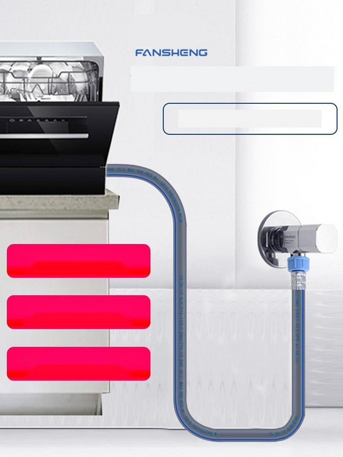 [튼튼한 연결] 메이디 식기세척기 급수호스 연장호스 4부 연결, 17. 연장 1m 4부 나사