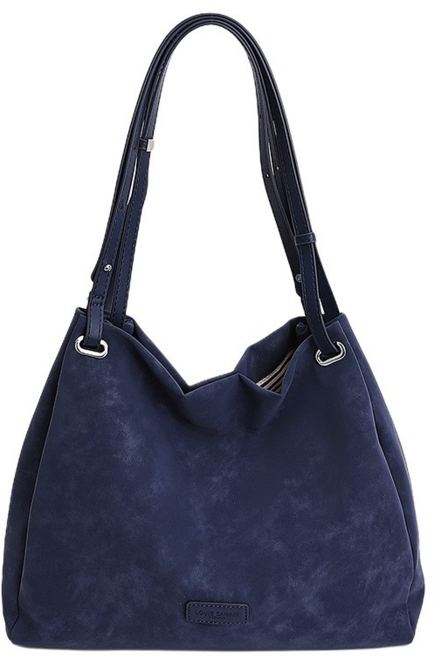 MHJINA 여성 소프트 쇼퍼 보부상 끈조절 가죽 스트랩 숄더 크로스백