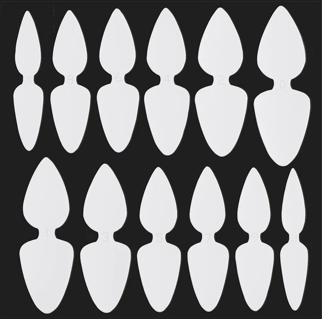 TP 듀얼 폼 네일 실리콘 패드 빠른 빌딩 익스텐션 재사용 가능한 소프트 프렌치 팁 스티커 매니큐어 도구