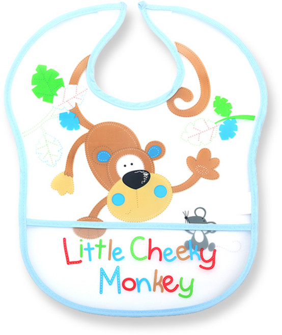 라이언베어 S형 이유식 턱받이, EB306 (스카이블루/화이트), 1개, 1개입