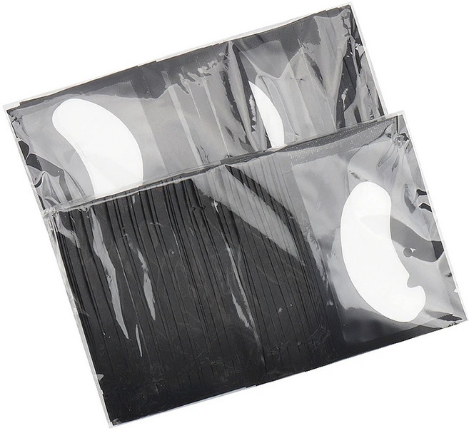 50 500쌍 아이 패치 속눈썹 연장용 언더 연장 스티커 메이크업 용품 패드, 100pair bla