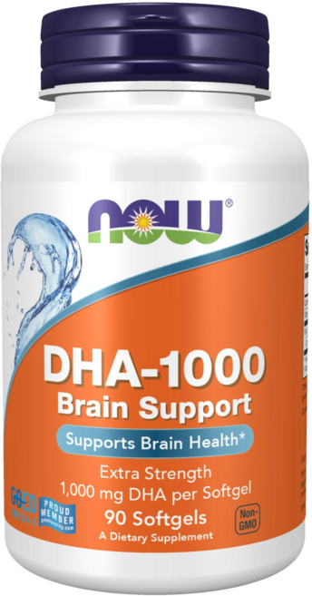 NOW Foods DHA-1000軟膠囊, 90顆, 1罐