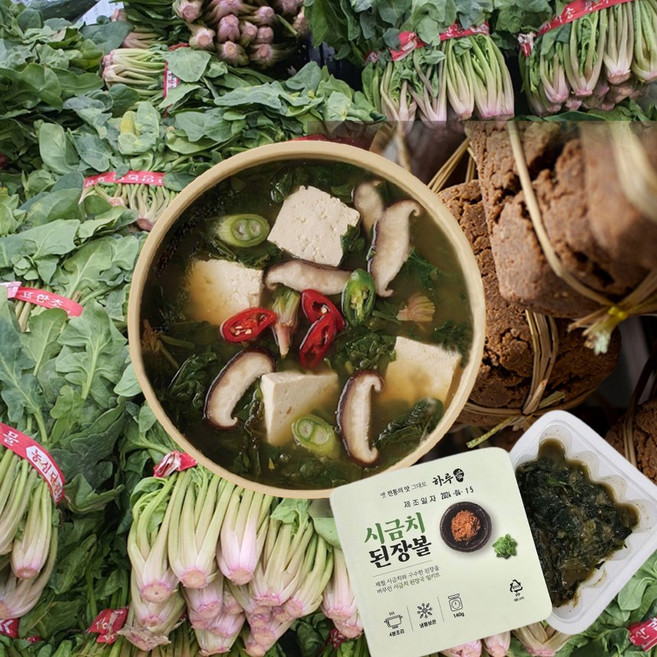 전라도 시금치 간편 된장국 밀키트 8인분, 4개, 140g