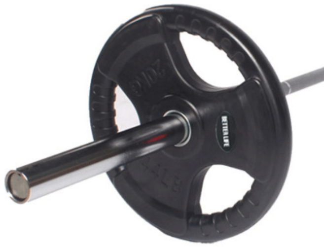 홈짐 중량 고무 원판 바벨 덤벨 원판 50mm 바벨 플레이트 중량 원판 2.5-25KG, 블랙, 1개, 20kg