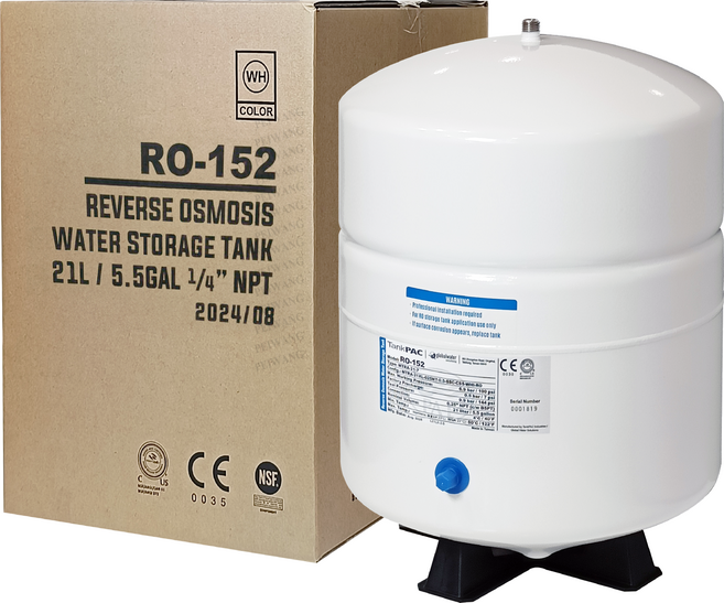 TankPAC 逆滲透儲水桶 5.5加侖/21公升 2分出水 家用淨水系統配件, 1個, RO-152