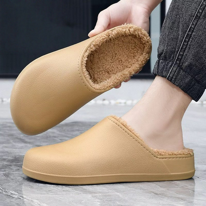 Modern Fashion 남녀공용 다용도 기모 실내화 방수 털 슬리퍼 F04