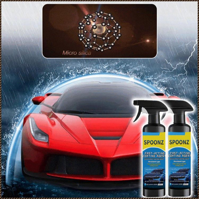 스푼즈 나노코팅제 차량흠집복원제+노즐타월세트, 500ml