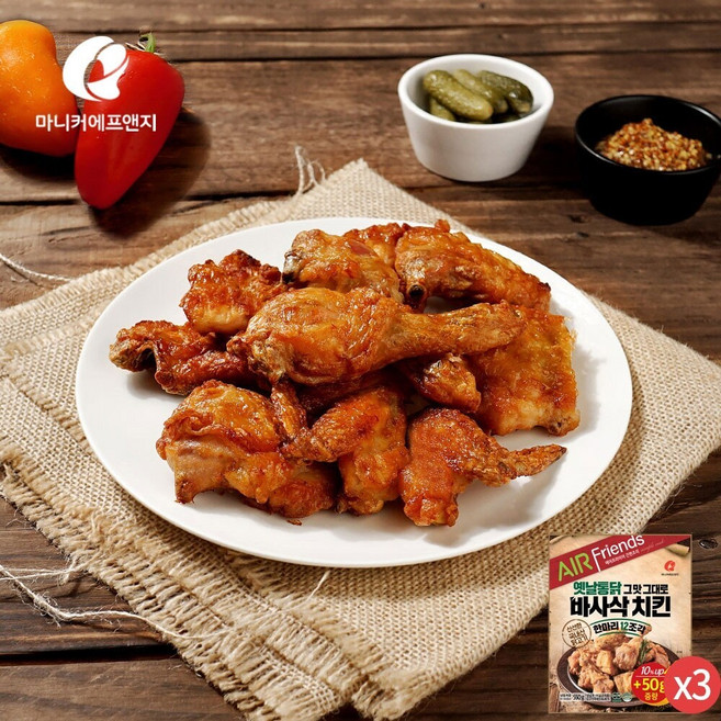 마니커에프앤지 바사삭치킨한마리 500g(3봉), 500g, 3개