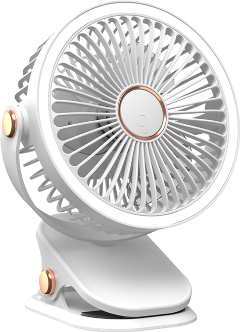 탐나지오 6인치 무드등 무선 집개형 탁상용 BLDC 저소음 아로마 클립선풍기, 화이트골드