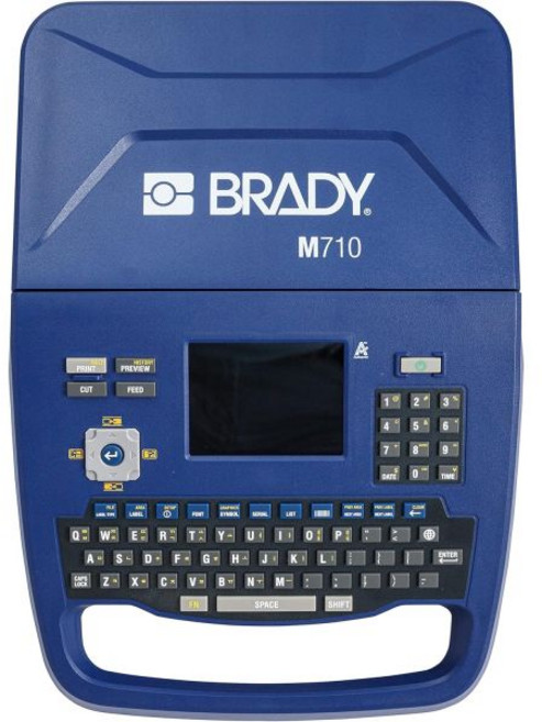 Brady 브래디 M710 휴대용 라벨 프린터 하드 케이스 포함 M710-KIT 가장 빠르고 진보된 프린터로 내구성 강한 라벨에 인쇄 가능 대형 파란색
