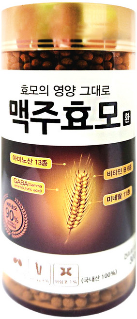 효모의 영양 그대로 맥주효모환 300g, 1개