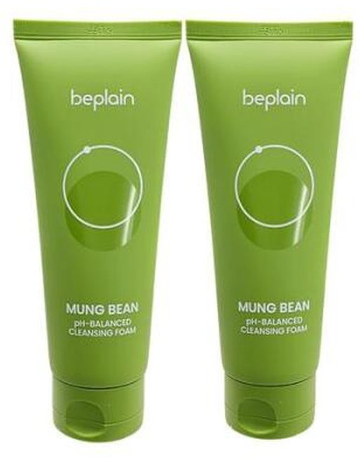 1+1 비플레인 녹두 약산성 클렌징폼 160ml, 1개, 1ml