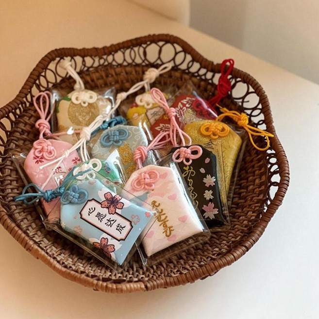 오마모리 일본행운부적 소원성취 합격 건강 부적 키링, 1개, B1 방상괘명