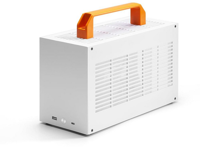 게이밍 k49/휴대용 화이트 sgpc 전면 psu 케이스/7l mini-itx 및 최대 pc 베이직) sfx 팩터/cpu 폼 지원/usb 3.0 gpu i/o(k49 56mm/, basic with no riser