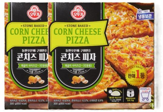 오뚜기 콘치즈 피자_냉동 300g 2개, 10세트