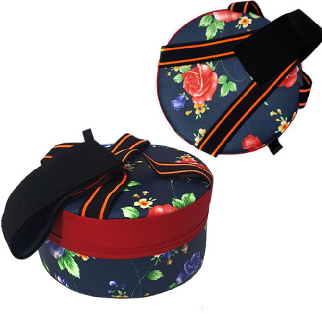 국산 작업방석 농사의자 농사방석 밭일 엉덩이의자, 5.꽃무늬 벨트형 <소>, 1개