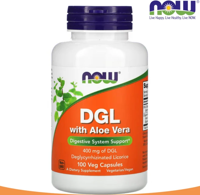 나우푸드 DGL 알로에 베라 400mg 베지 캡슐, 100정, 1개 - 쿠팡